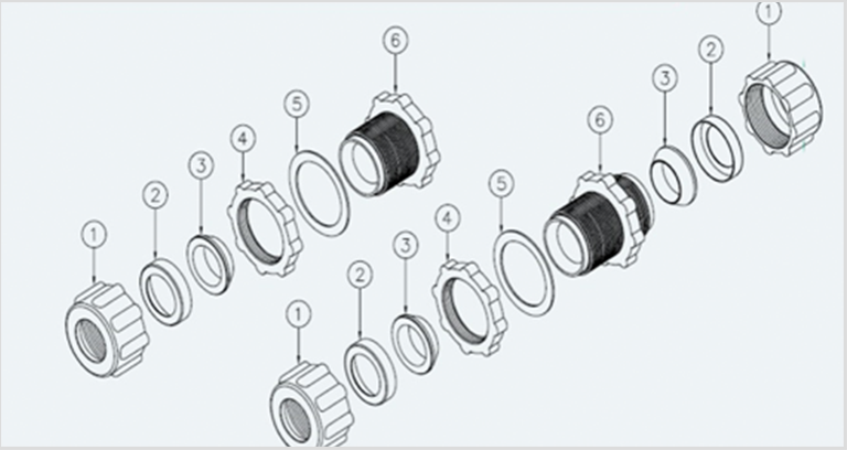 Double Brass Coupling - Royal Industrial Trading Co.